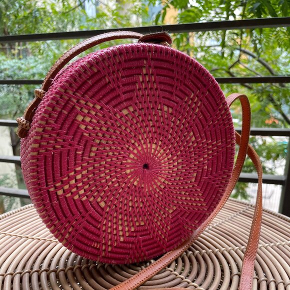 Street Level Round Rattan bag - Picture 2 of 7